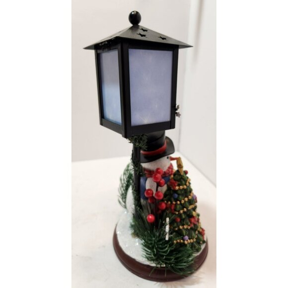 Bradford Exchange Be Merry Shine Bright Snowman Lantern11" Dona Gelsinger - Picture 8 of 16